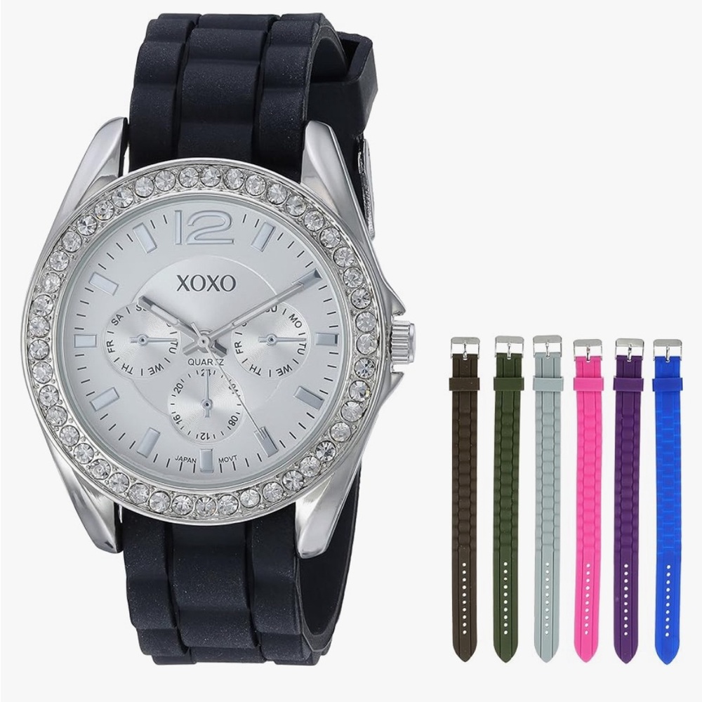 Rhinestone studed XOXO Watch Set - Picture 2 of 4